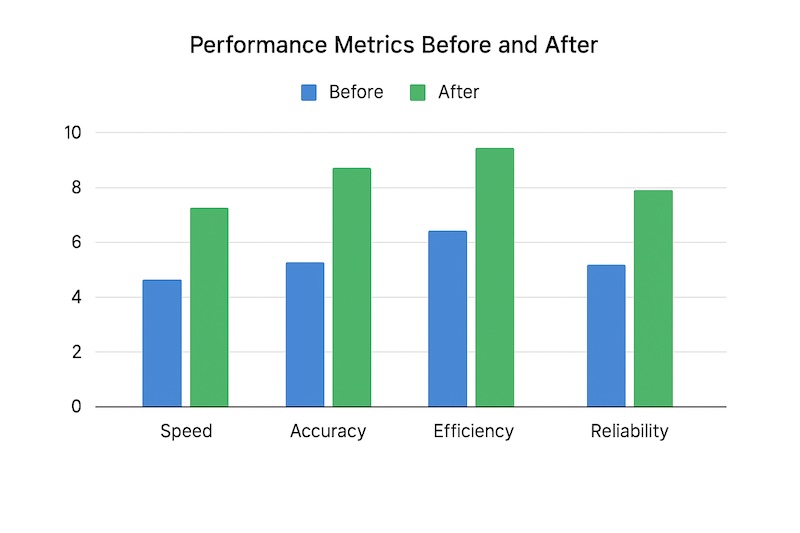 Perfomance metrics Before and After