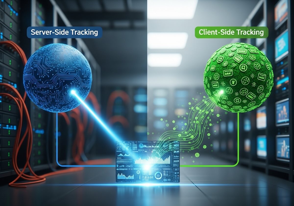 Server side tracking vs client side tracking