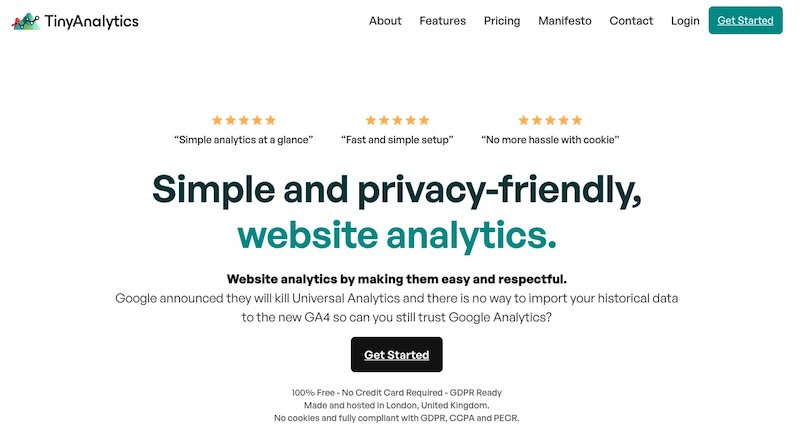 TinyAnalytics (Free tier)